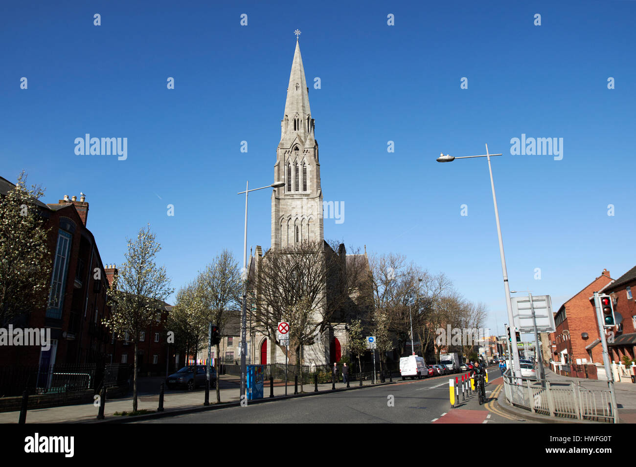 St Laurence O'Toole Séville église place mur nord Dublin République d'Irlande Banque D'Images