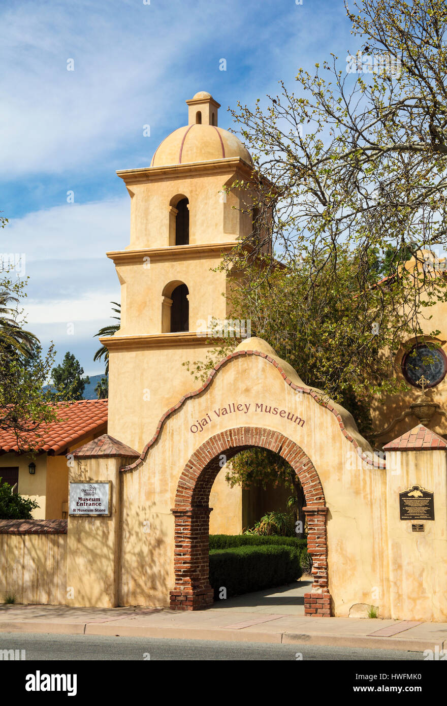 L'Ojai Valley Museum à Ojai, en Californie Banque D'Images
