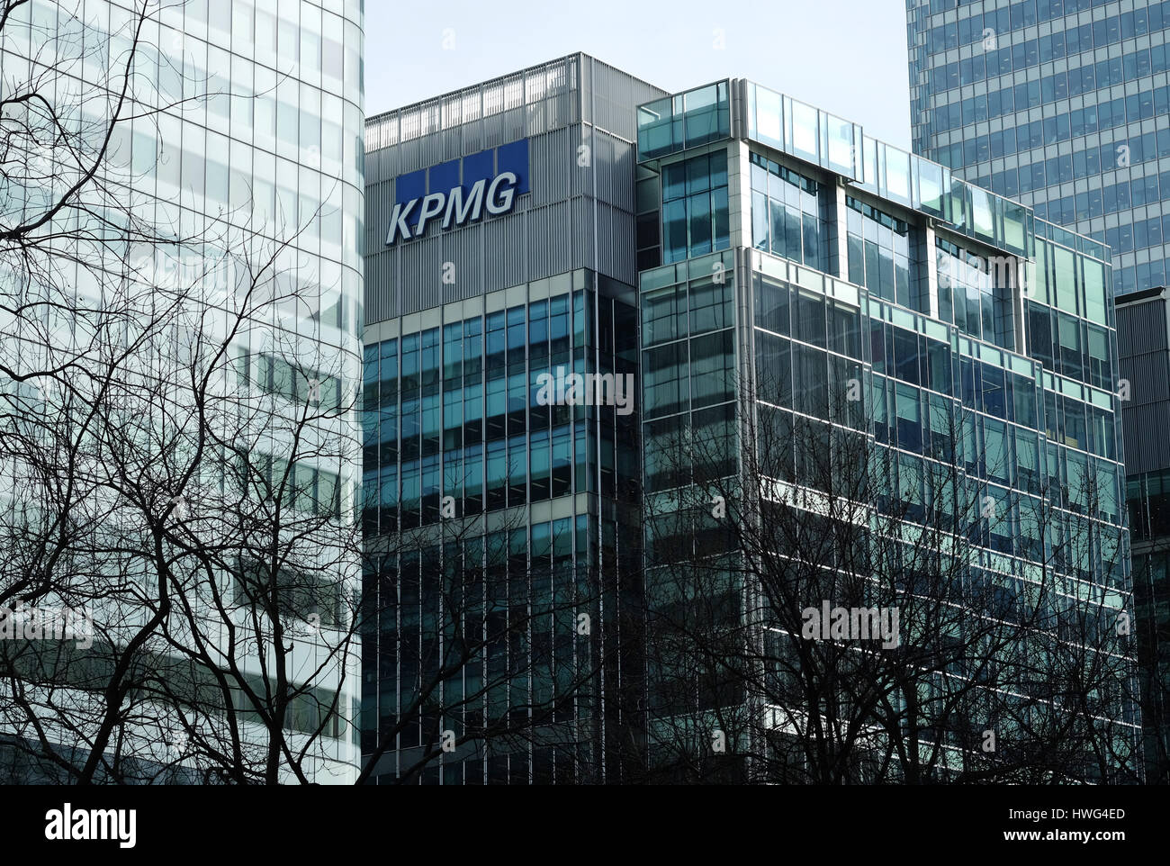 Le siège de KPMG, à Londres, Royaume-Uni, 17 mars 2017. Photo : Jens Kalaene Zentralbild-/dpa/ZB Banque D'Images