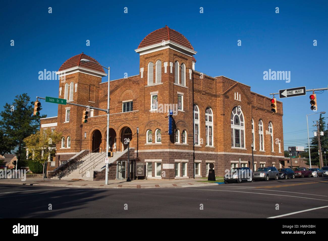 United States, Alabama, Birmingham, Église baptiste de Kelly Ingram Park Banque D'Images