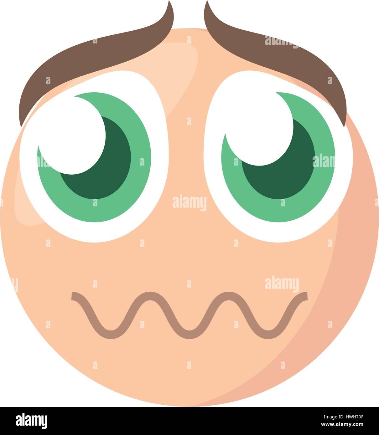 Droit d'expression triste emoji Illustration de Vecteur