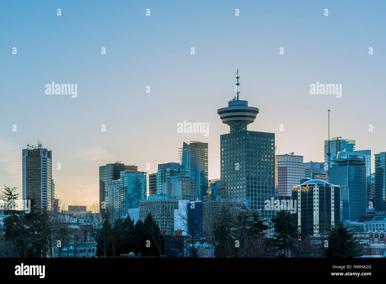 Skyline, Vancouver, Colombie-Britannique, Canada. Banque D'Images