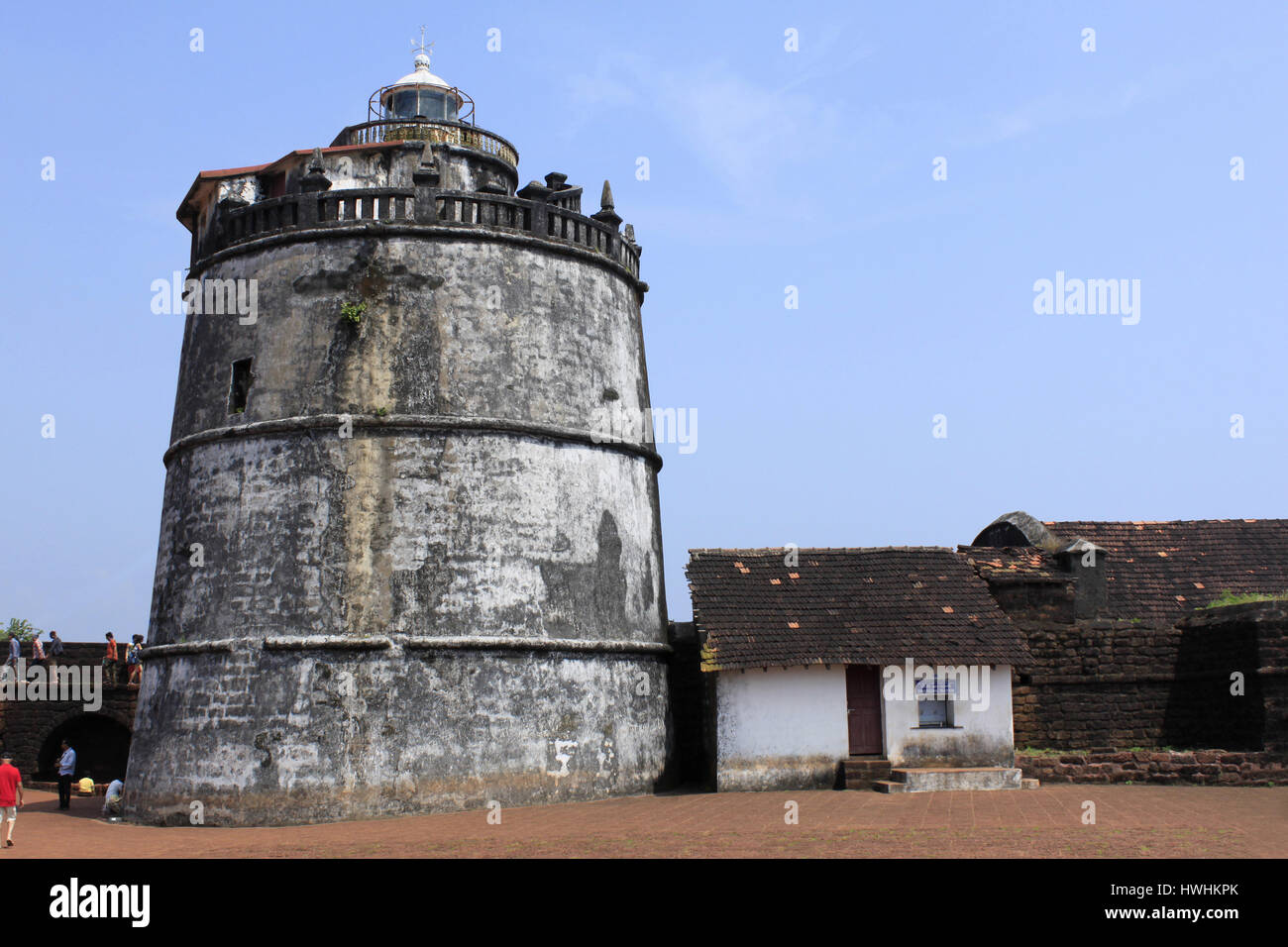 Phare de Fort Aguada , Goa, Inde Banque D'Images