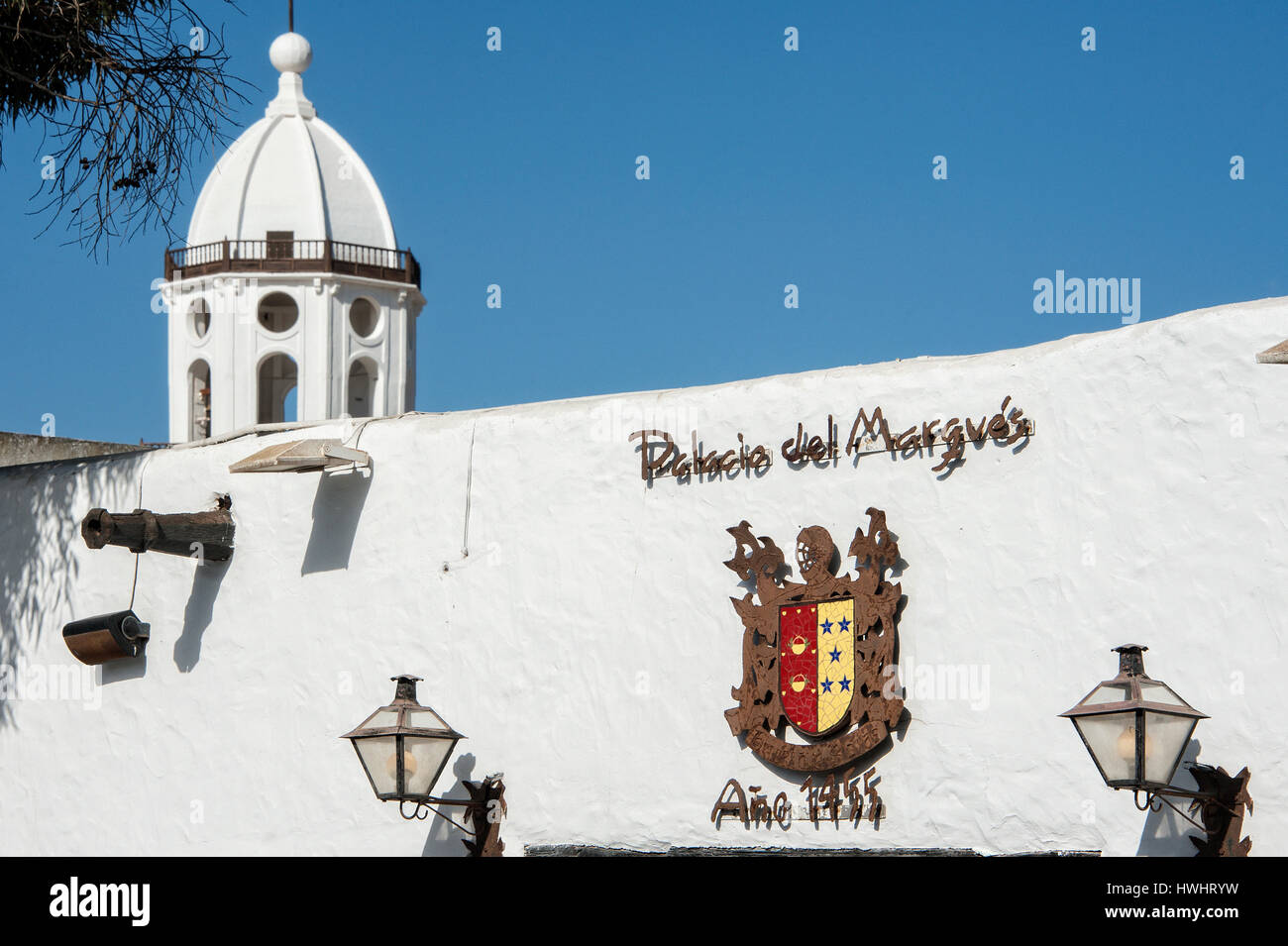 Reisen, Kanaren, Kanarische Inseln, Lanzarote : Palacio del Marques, Tequise. Banque D'Images