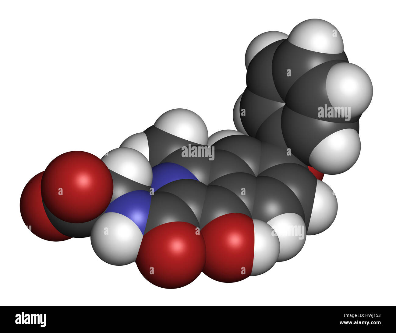 Roxadustat molécule pharmaceutique. Inhibiteur du facteur inductible par l'hypoxie-prolyl hydroxylase qui est en développement (2016) pour le traitement de l'anémie des maladies chroniques ki Banque D'Images