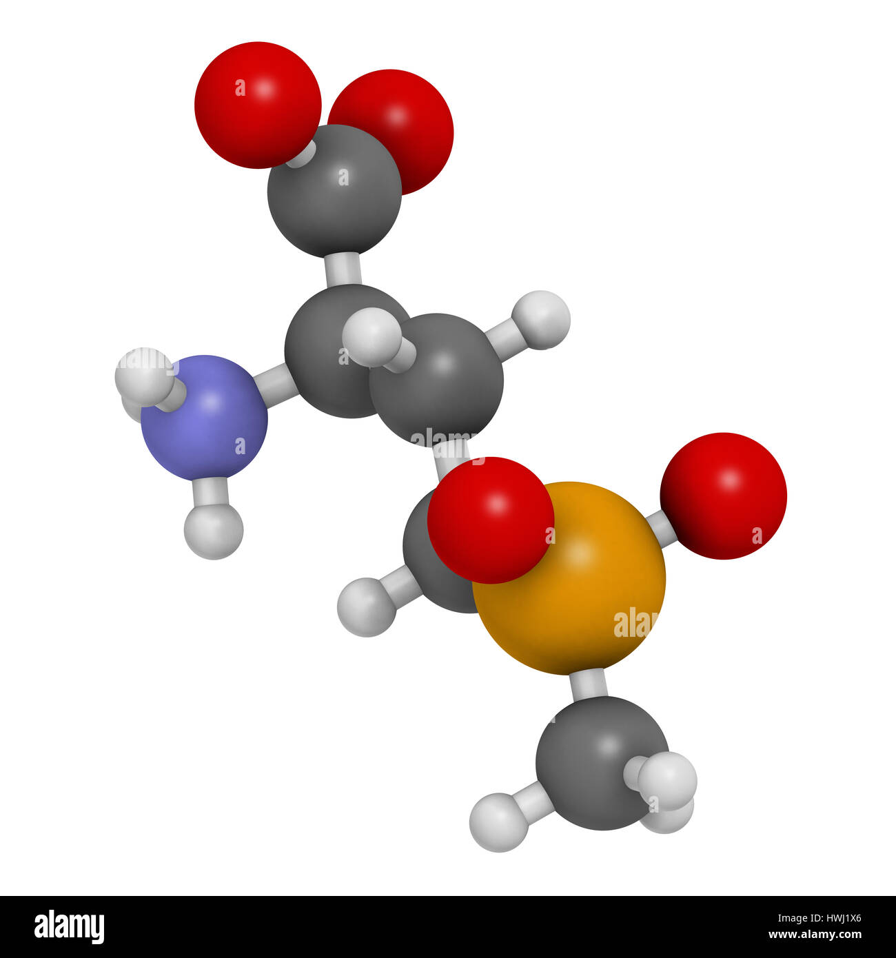 Glufosinate (herbicide non sélectif) de la phosphinothricine molécule. Le rendu 3D. Les cultures transgéniques (OGM) ont été créés qui sont résistantes à l'glufosin Banque D'Images