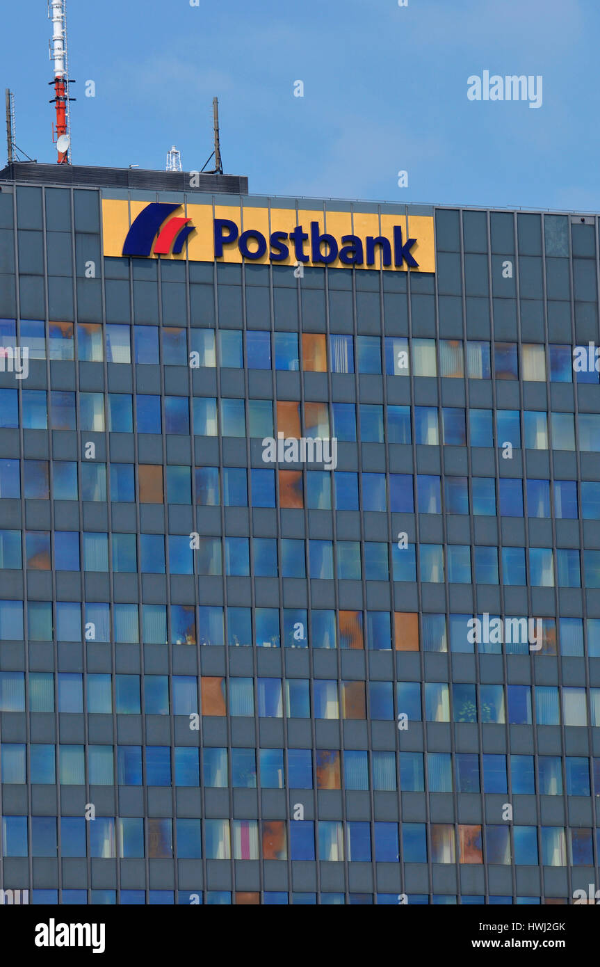 Postbank Hochhaus, Hallesches Ufer, Kreuzberg, Berlin, Deutschland Banque D'Images
