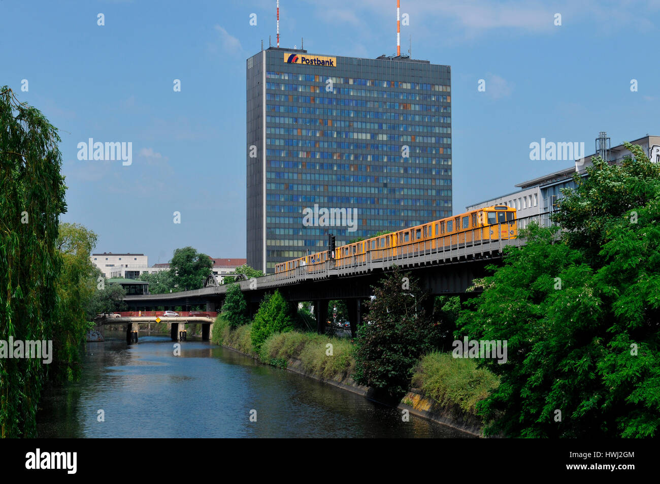 Postbank Hochhaus, Hallesches Ufer, Kreuzberg, Berlin, Deutschland Banque D'Images