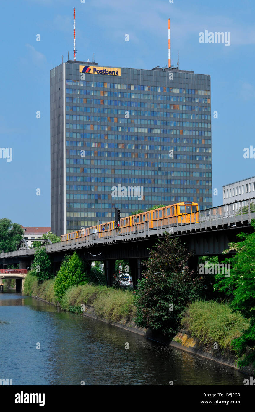 Postbank Hochhaus, Hallesches Ufer, Kreuzberg, Berlin, Deutschland Banque D'Images