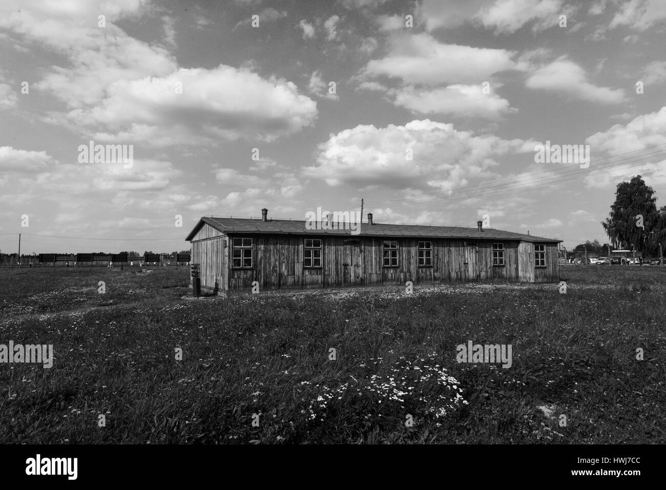 Konzentrationslager Auschwitz-Birkenau Baracke,,, Auschwitz, Polen Banque D'Images