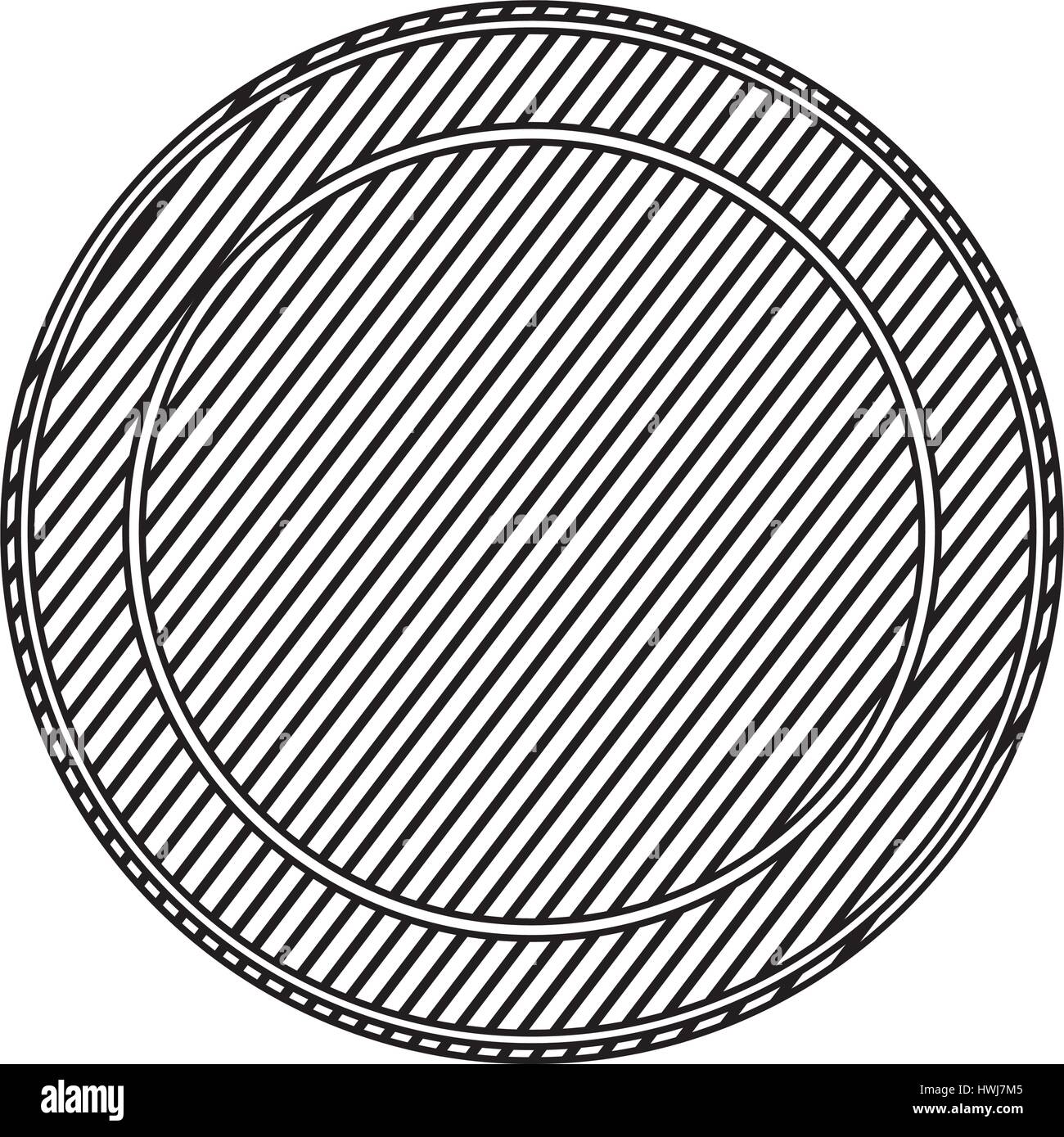 L'icône Contour Symbole rond Image Vectorielle Stock - Alamy