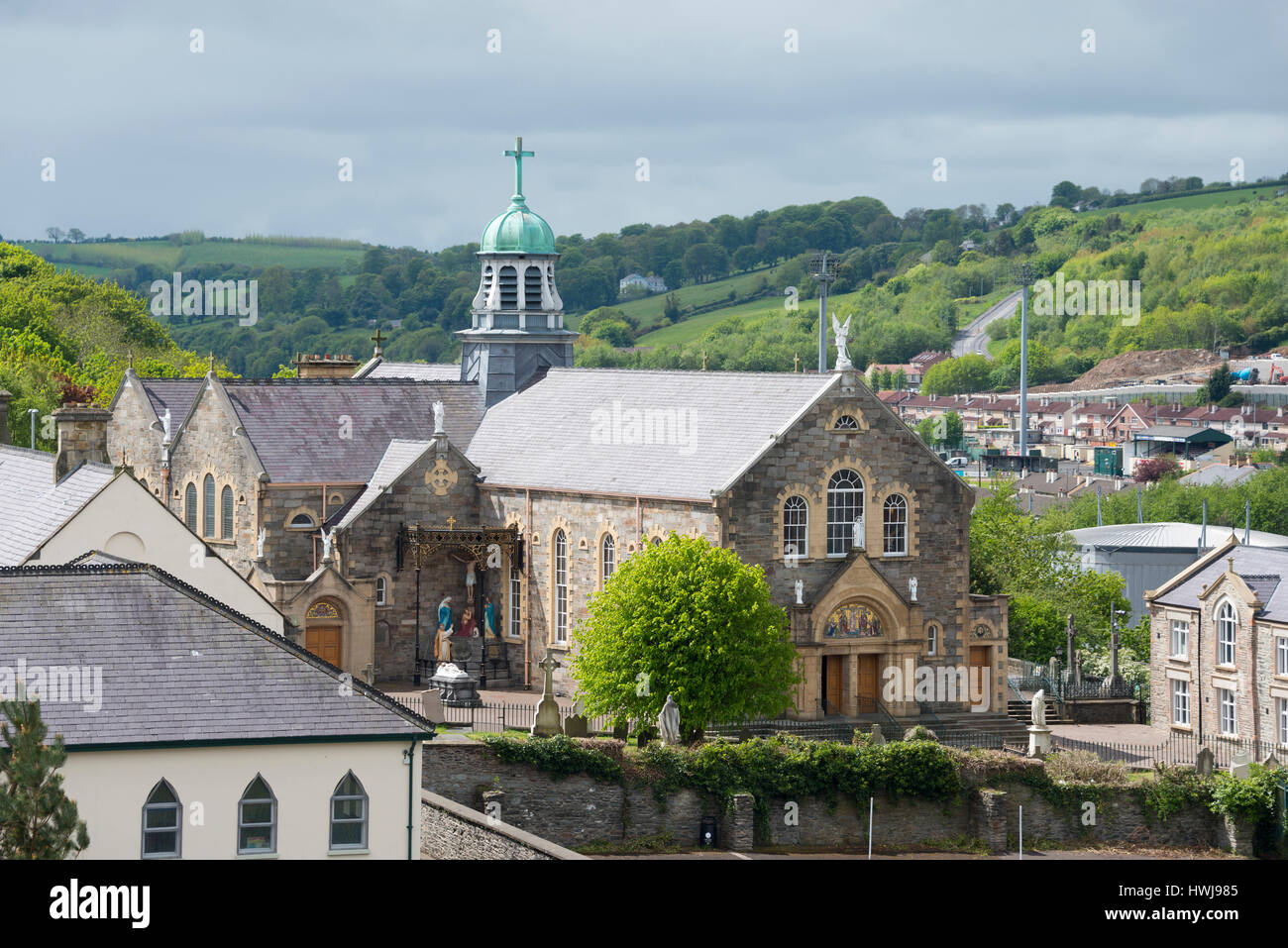 Longtemps, l'église de La tour Derry, Londonderry, en Irlande du Nord, Grande-Bretagne Banque D'Images