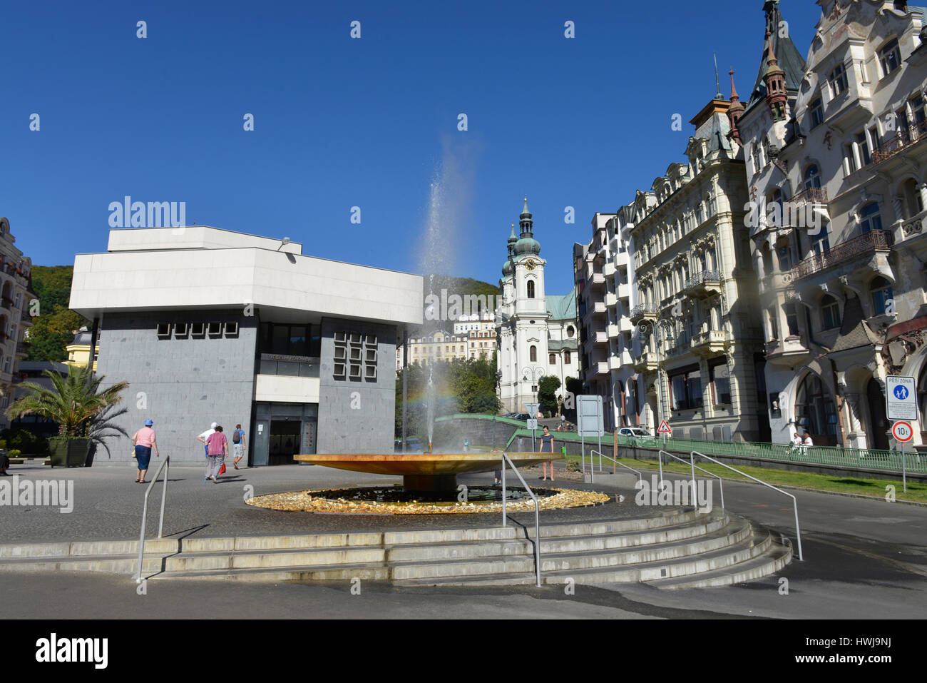 Sprudelkolonnade, Karlsbad, République Tchèque Banque D'Images