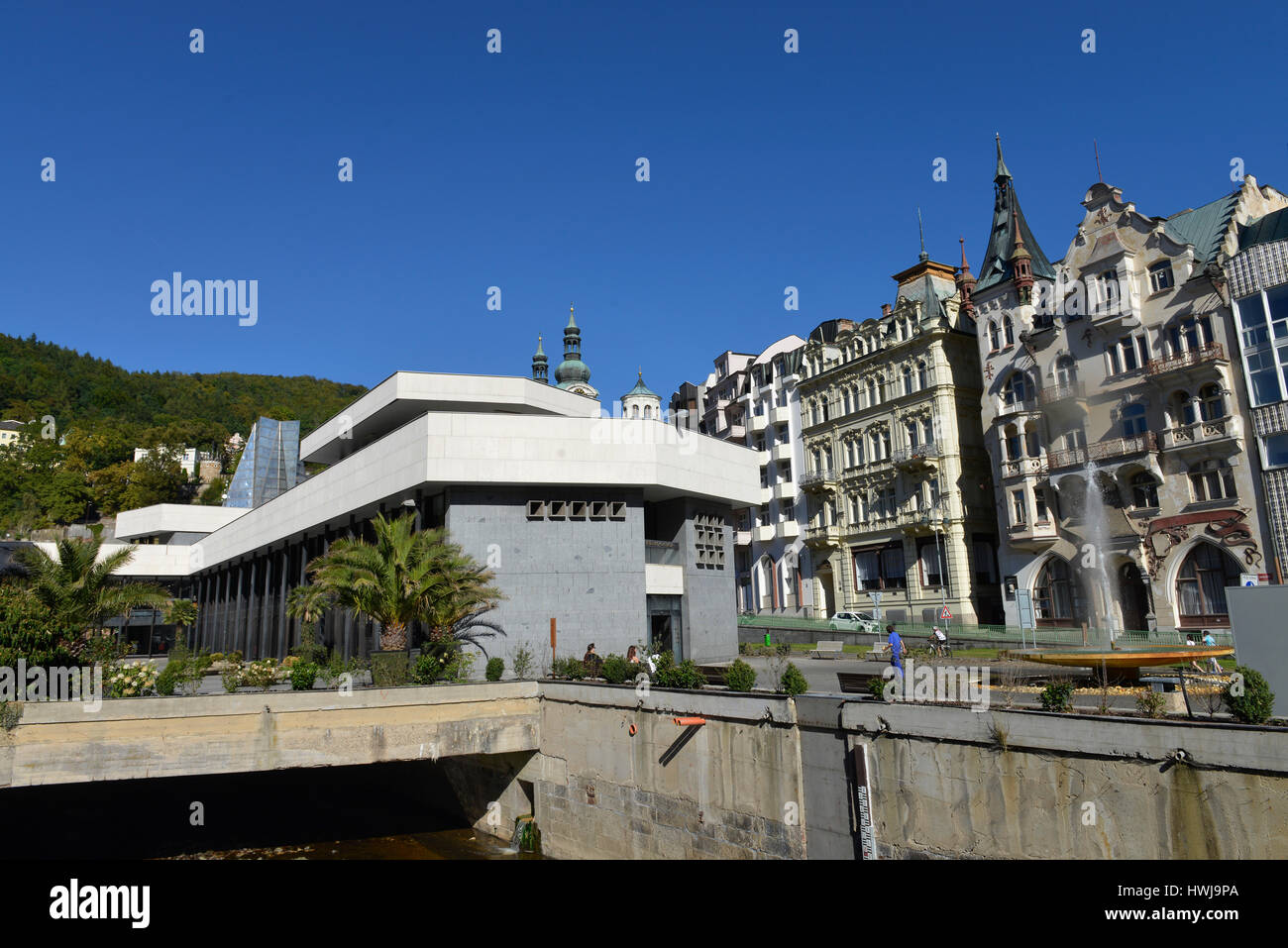 Sprudelkolonnade, Karlsbad, République Tchèque Banque D'Images