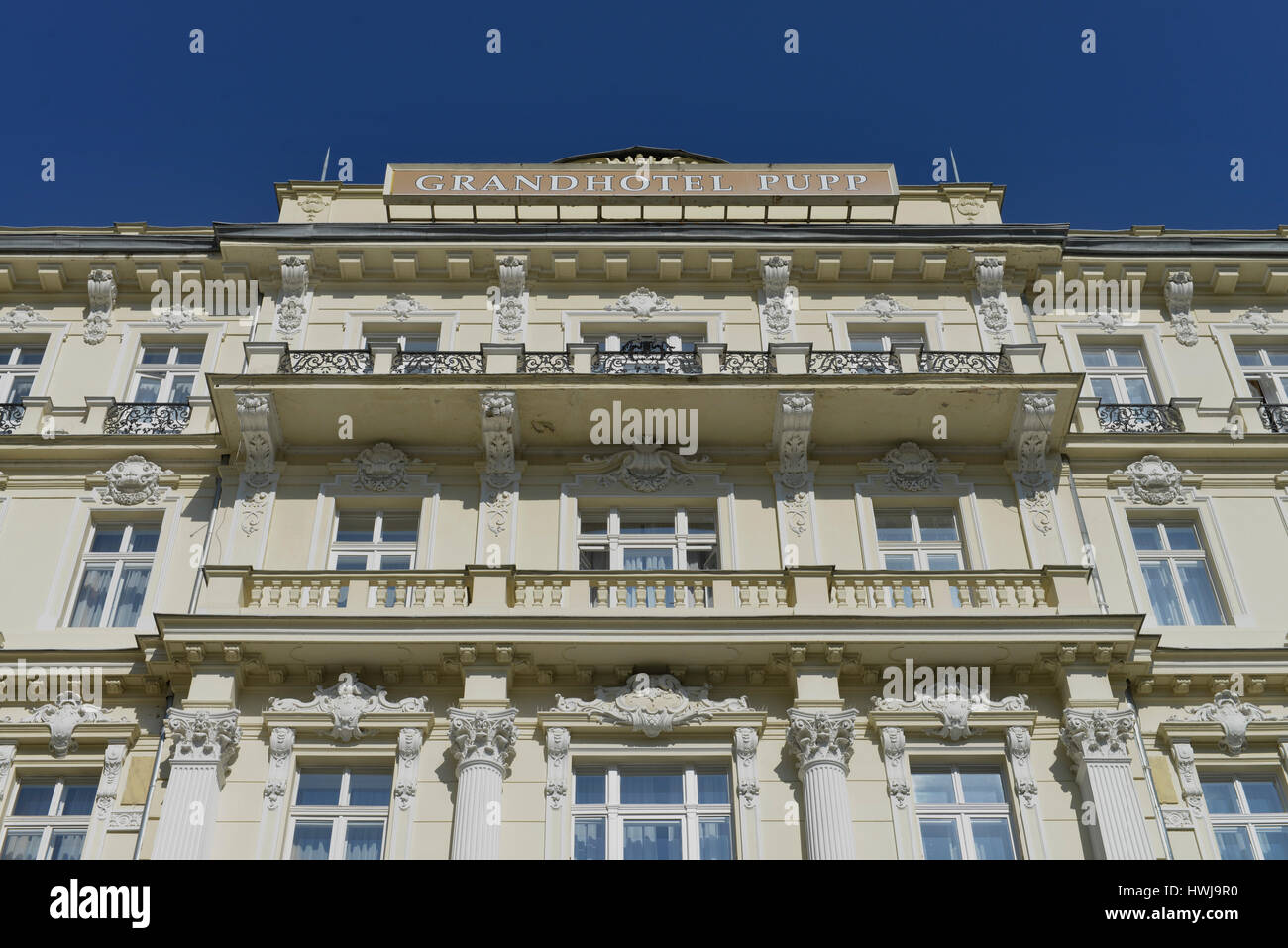 Grandhotel Pupp, Karlsbad, République Tchèque Banque D'Images