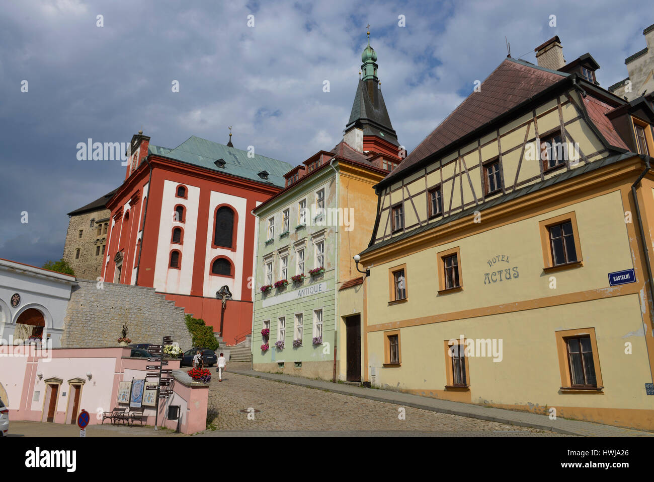 Altstadt, Loket, République Tchèque Banque D'Images