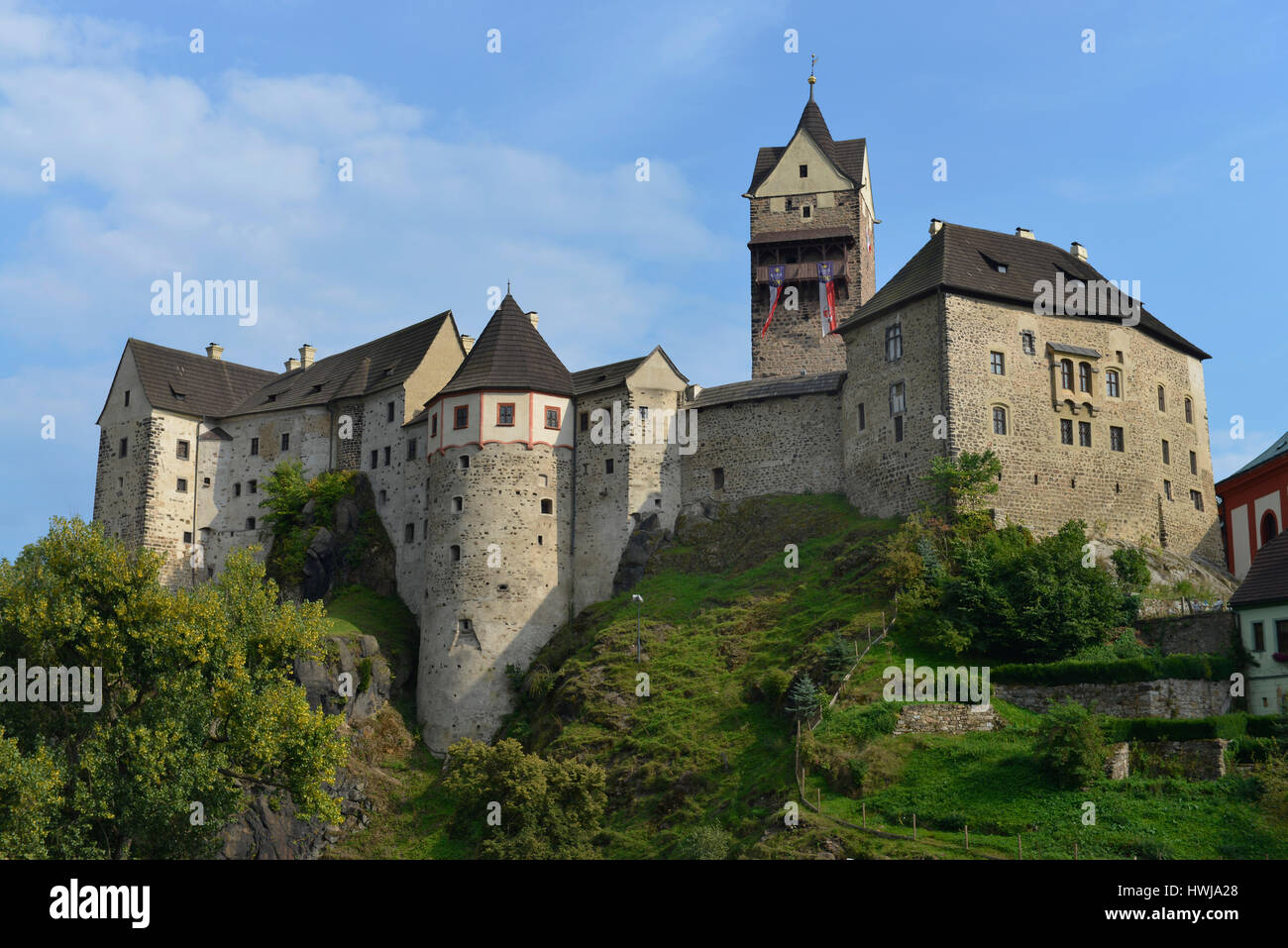 Burg, Loket, République Tchèque Banque D'Images