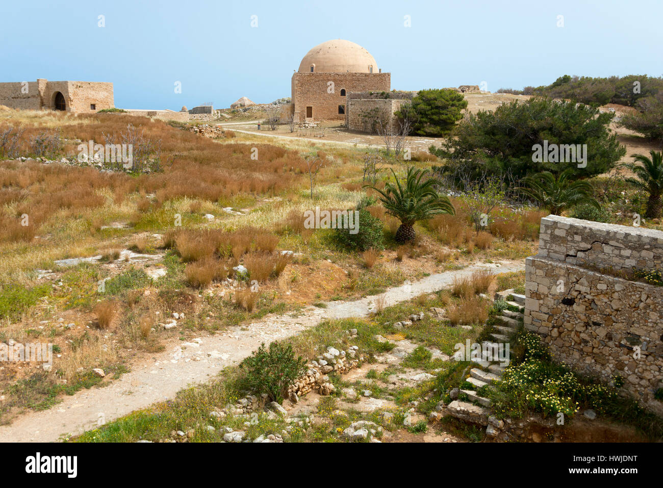 Mosquée du Sultan ibrahim, Fortezza, Rethymno, Crète, Grèce Banque D'Images