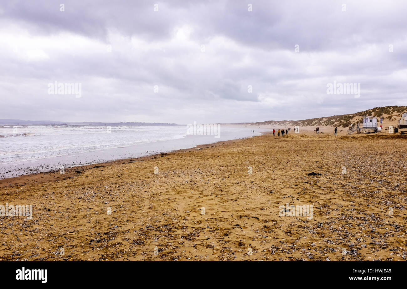 Camber Sands Beach et des dunes de sable East Sussex UK Banque D'Images
