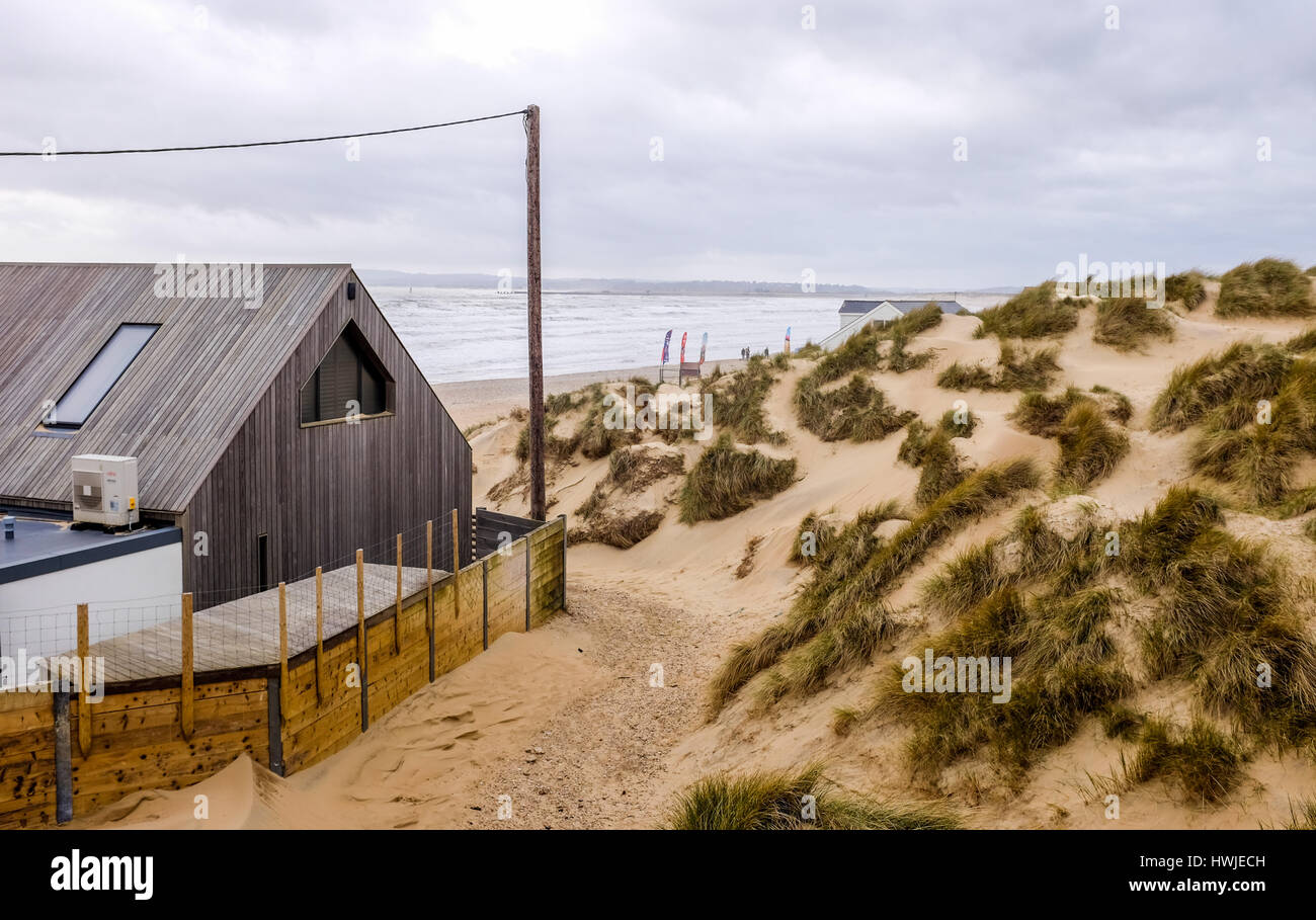Camber Sands Beach et des dunes de sable East Sussex UK Banque D'Images