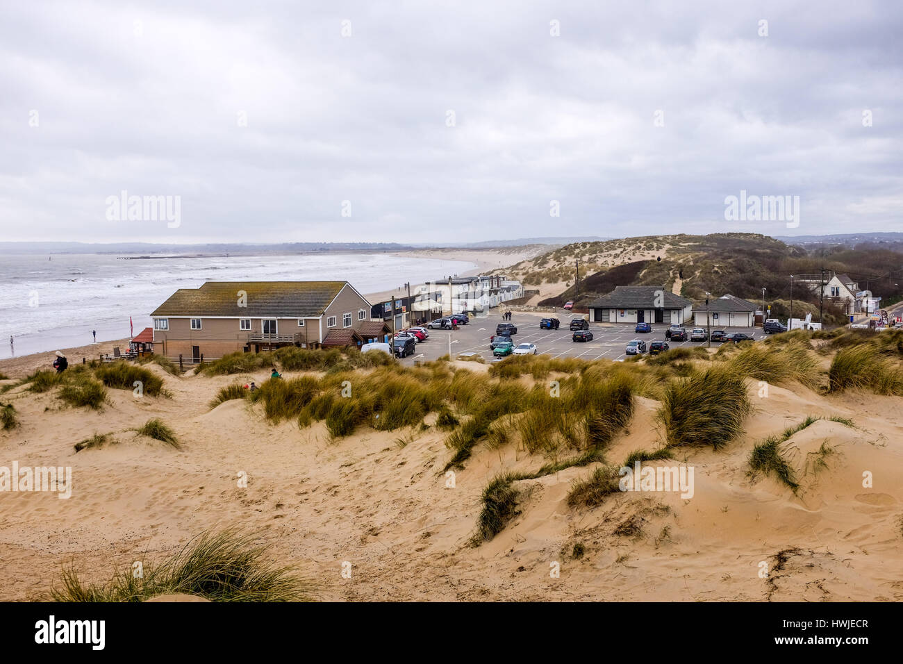 Camber Sands Beach et des dunes de sable East Sussex UK Banque D'Images