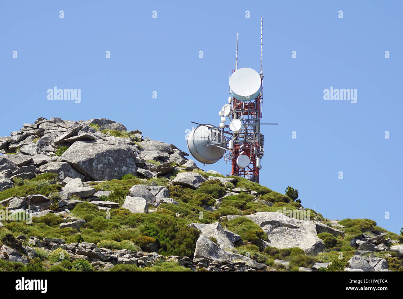 Antennes de télécommunication Banque D'Images