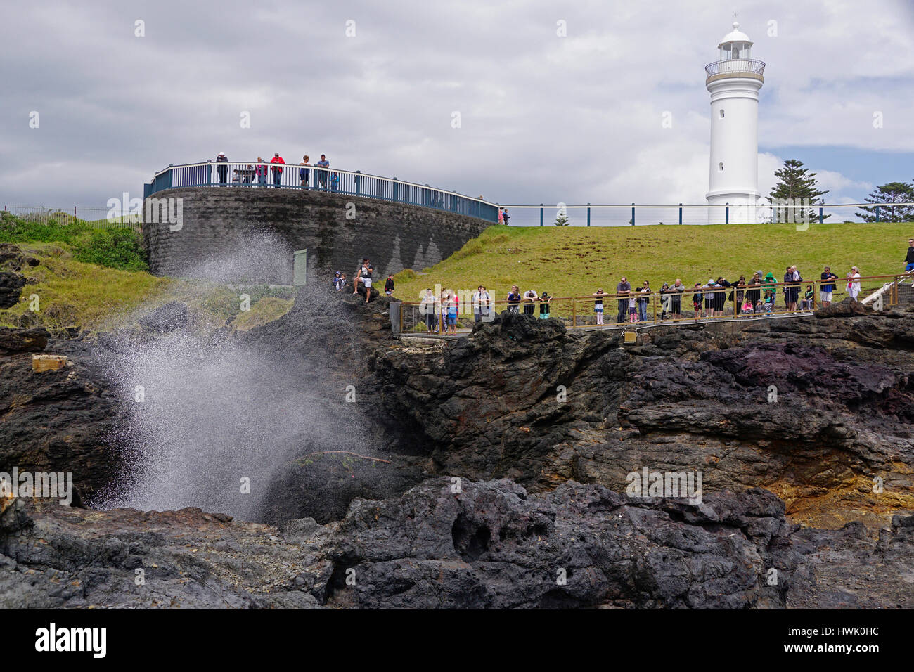 Évent Kiama à évent Point, NSW, Australie. Banque D'Images