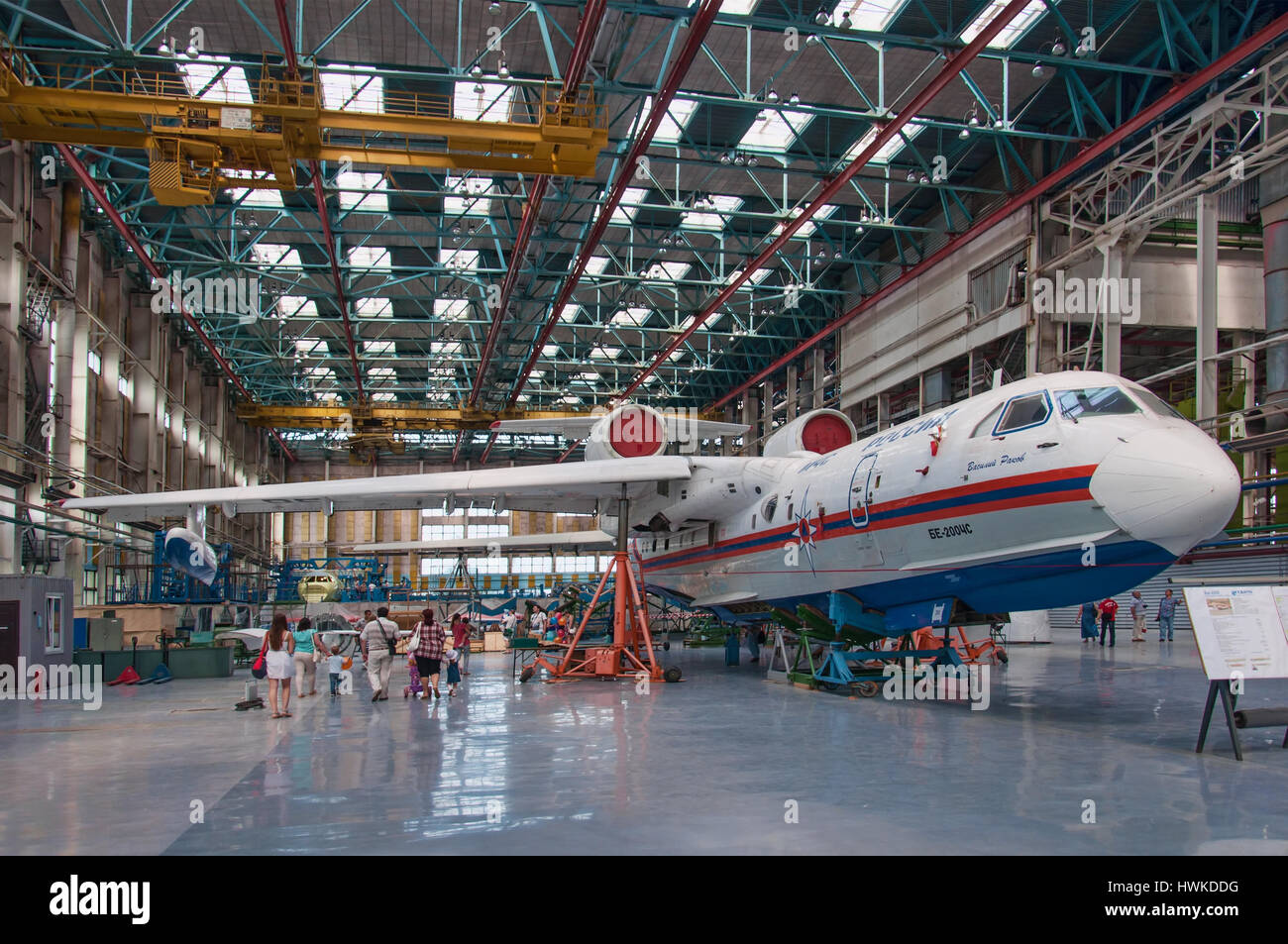 Seaplane être-200ChC, construction, Taganrog, Russie, le 18 mai 2013. L'usine d'aviation, ces avions sont déjà voler. Banque D'Images