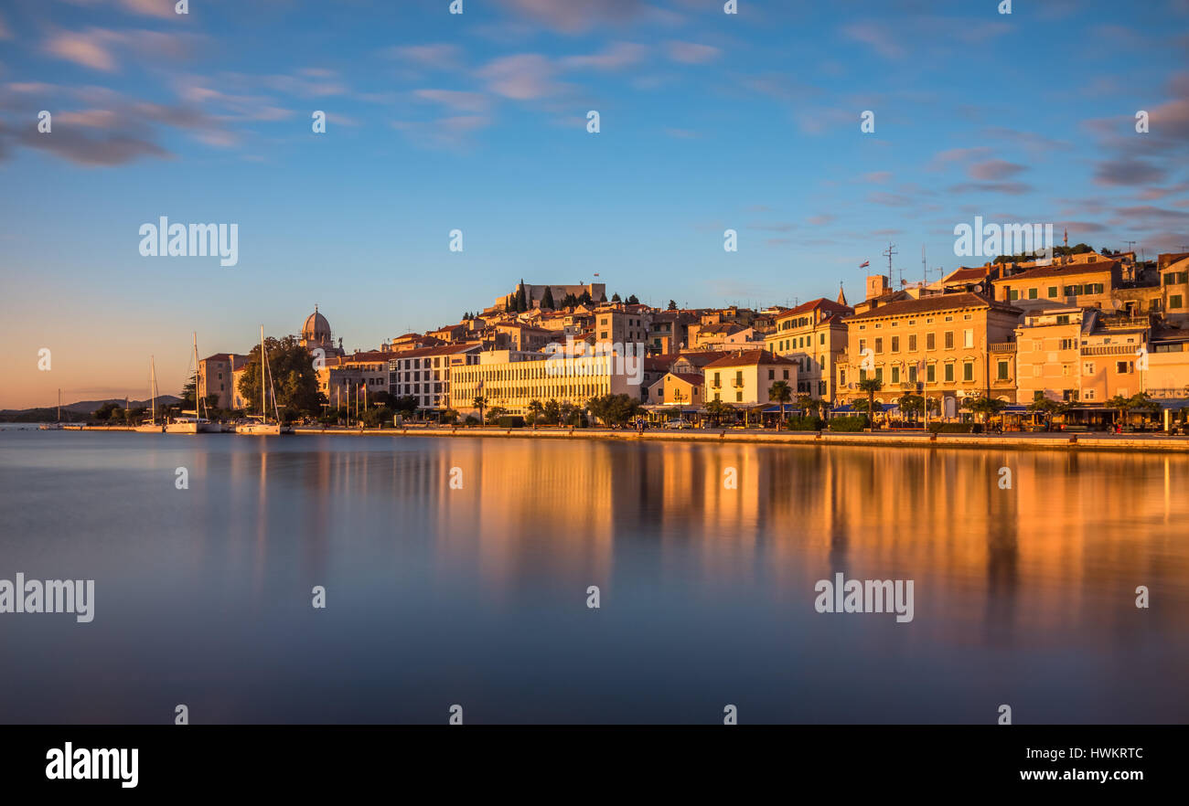 Sibenik heure d'or Banque D'Images