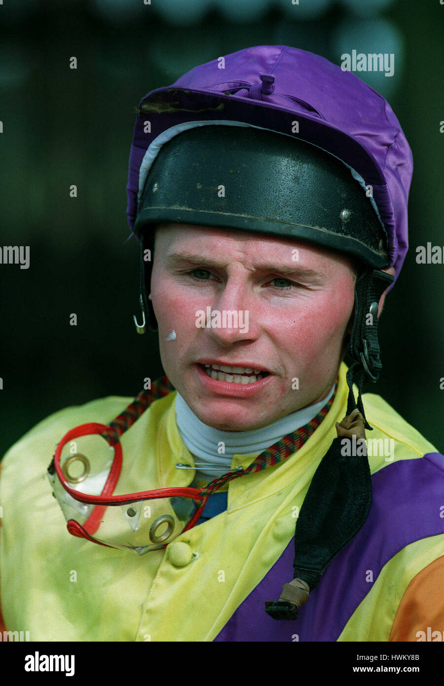 KENNETH JOHNSON JOCKEY 03 Octobre 1994 Banque D'Images