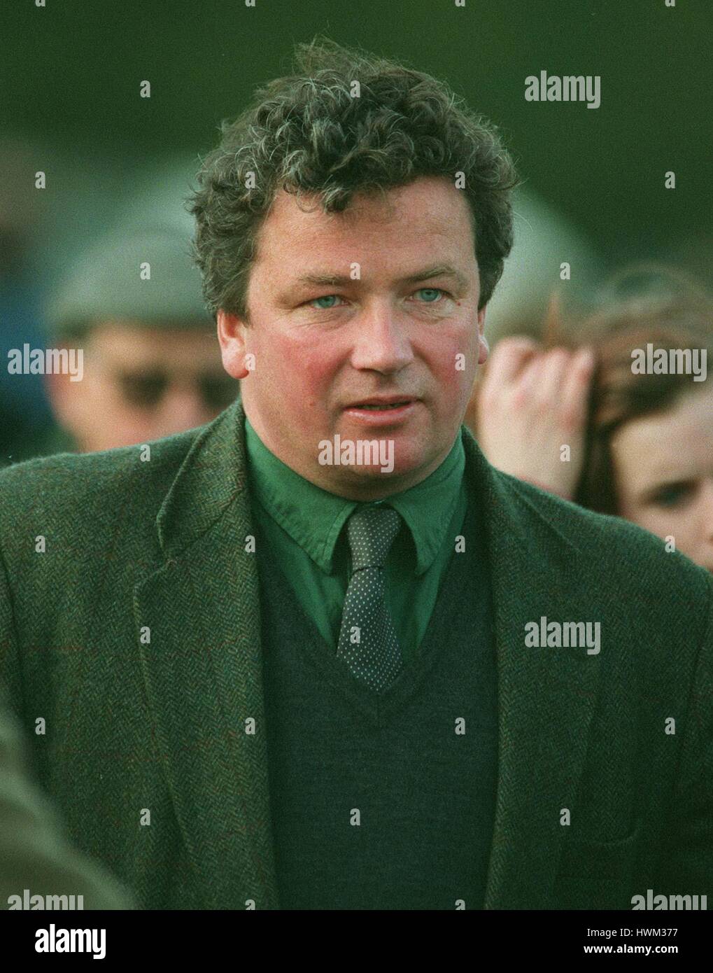 NIGEL TWISTON DAVIES-entraîneur de chevaux de course 14 Novembre 1996 Banque D'Images