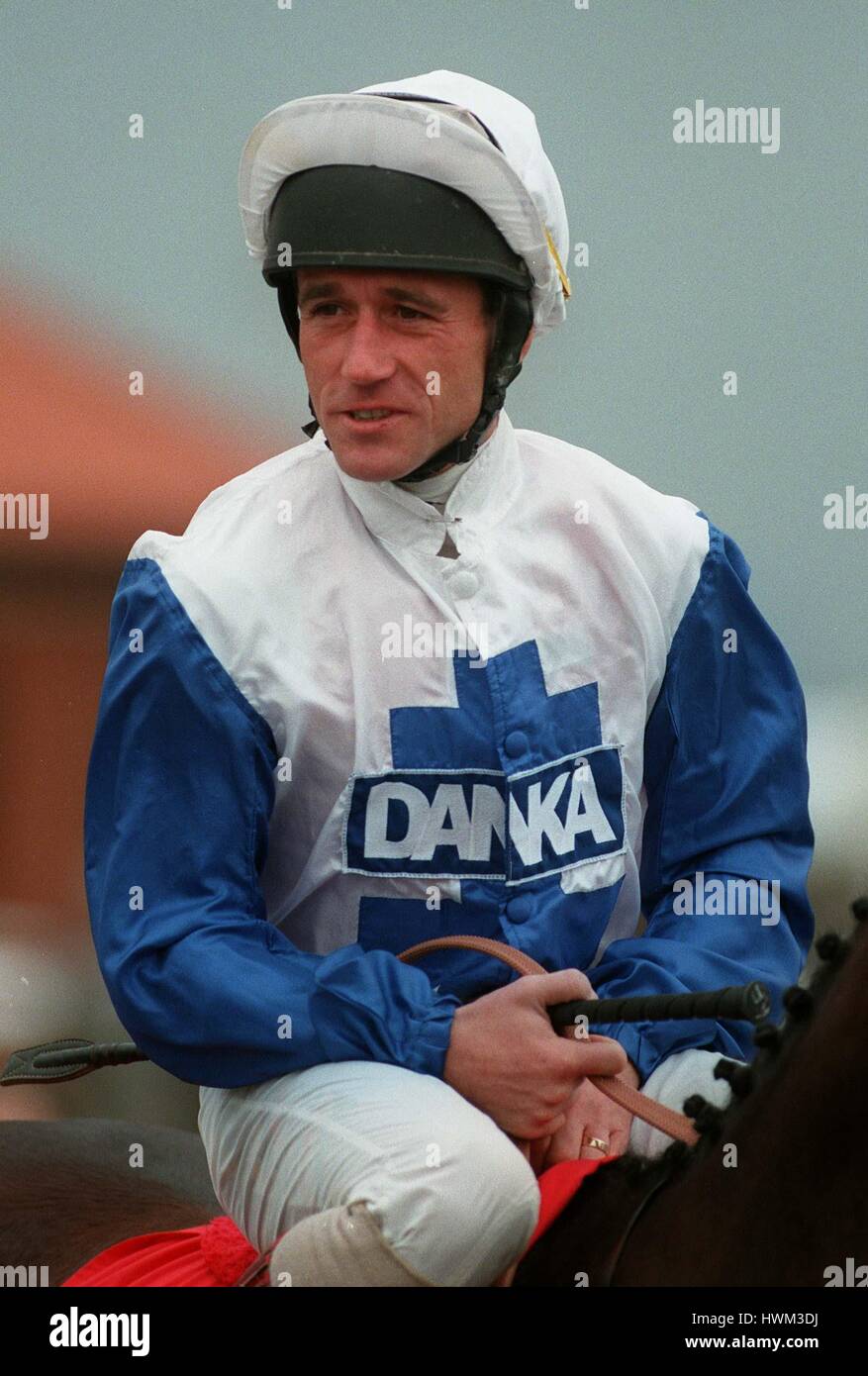 J. F. EGAN JOCKEY 30 Avril 1996 Banque D'Images