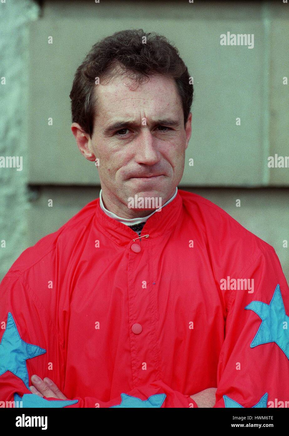 J.F.EGAN JOCKEY 25 Mars 1997 Banque D'Images