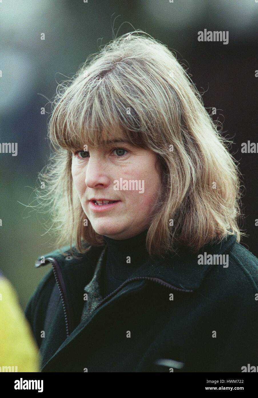 Mme L.C JEWELL entraîneur de chevaux de course 11 Février 1997 Banque D'Images