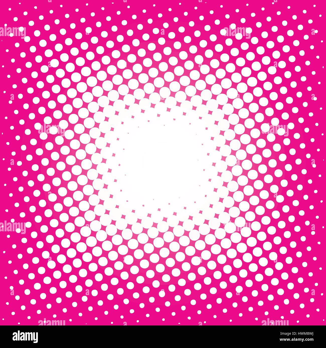 Beaucoup de points blancs sur fond rose Illustration de Vecteur