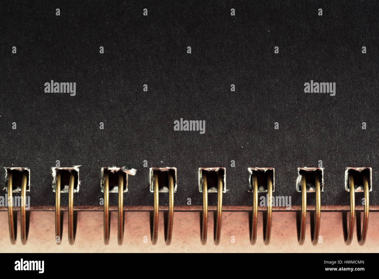 Carnet à spirales fond texturé papier couverture Banque D'Images