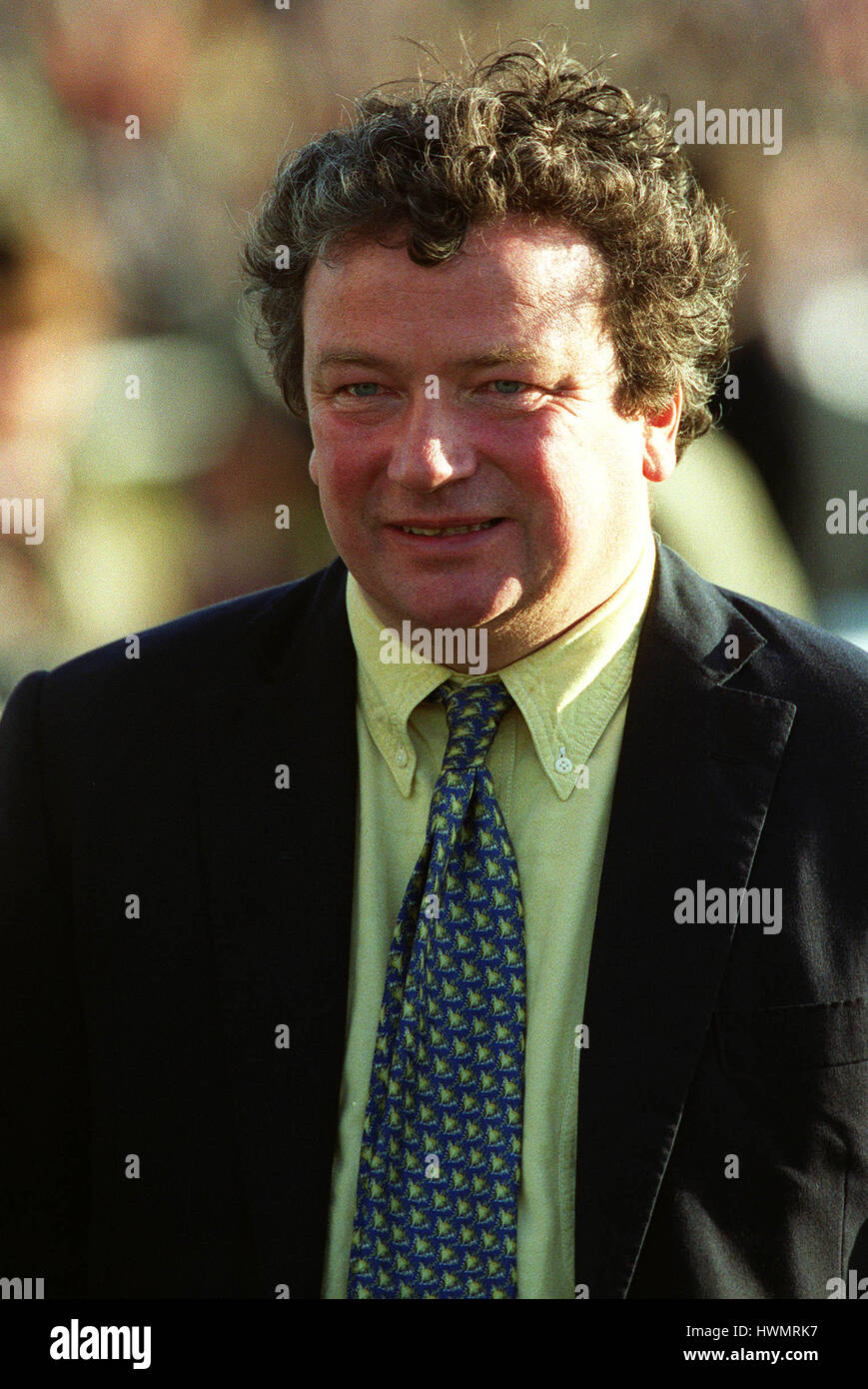 NIGEL TWISTON DAVIES-entraîneur de chevaux de course 15 Mars 2000 Banque D'Images