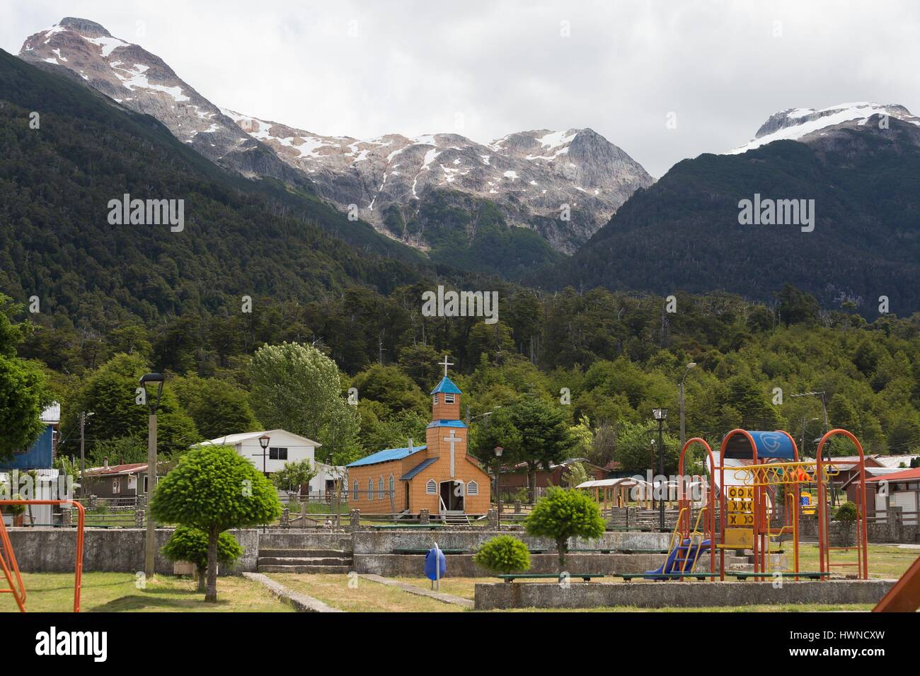 Le Chili, la Patagonie, la région d'Aysen, Villa Amengual sur la Carretera  Austral Photo Stock - Alamy