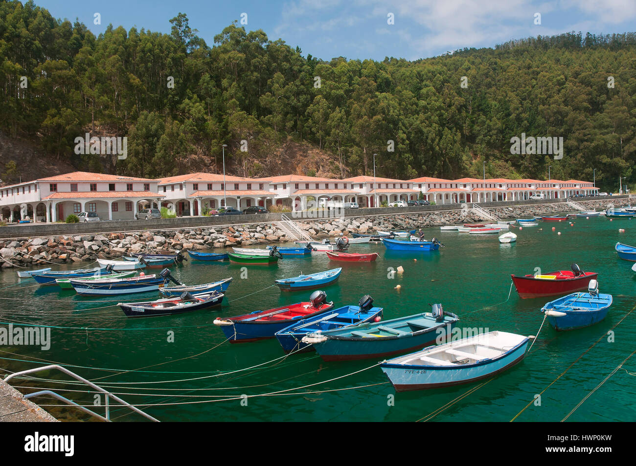 Port de pêche, Cedeira, La Coruña province, région de la Galice, Espagne, Europe Banque D'Images