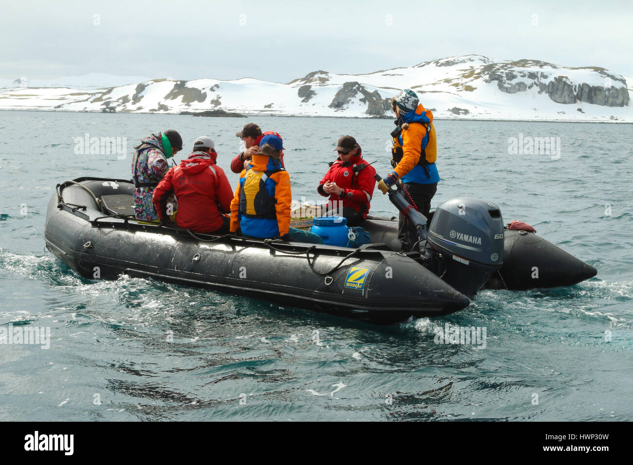 L'éco-tourisme en Antarctique Banque D'Images