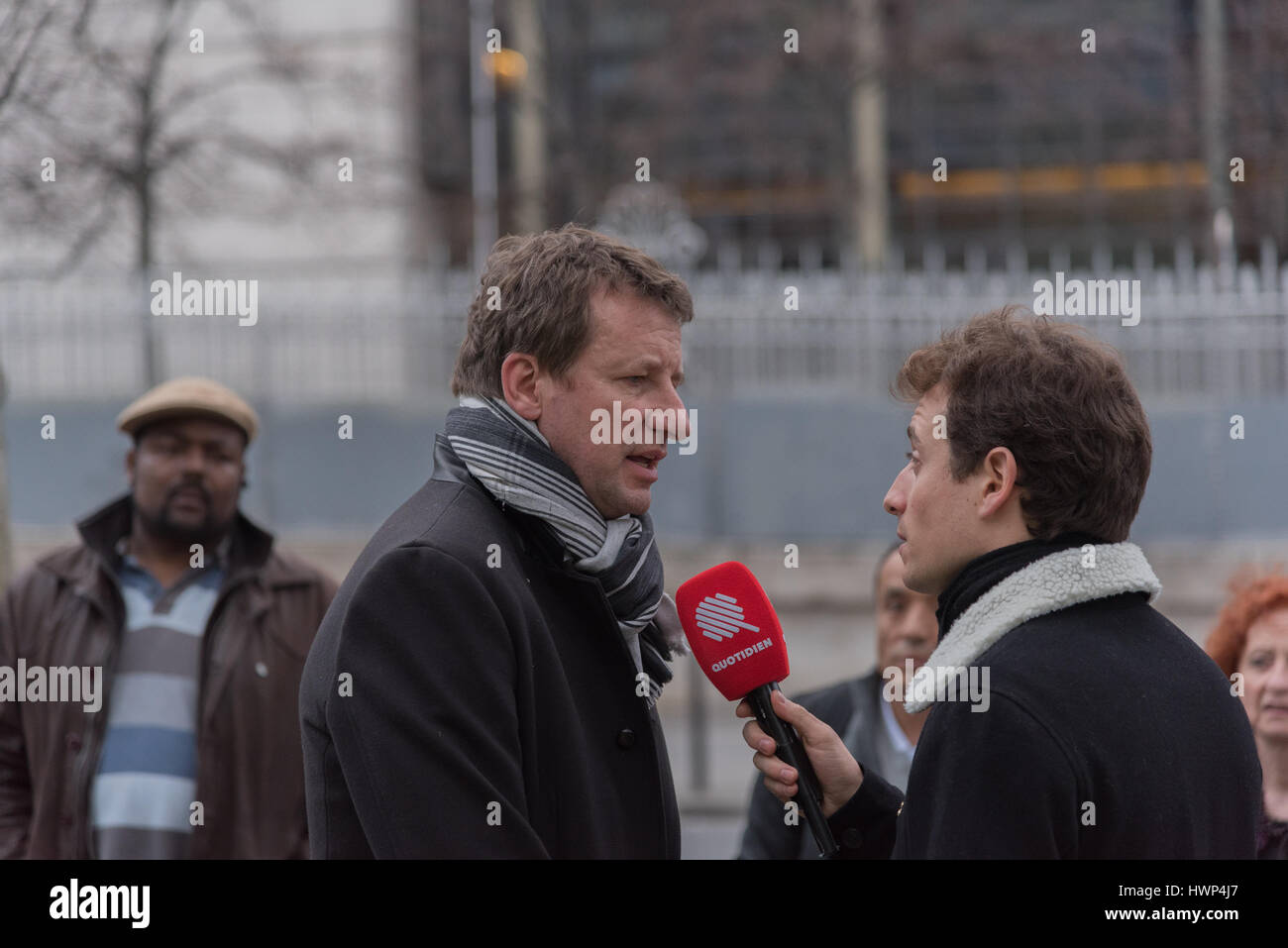 Paris - Yannick Jadot - homme politique français Banque D'Images