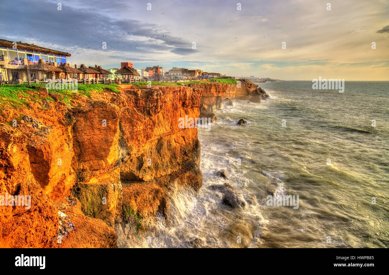 Côte atlantique à la ville de Safi au Maroc Banque D'Images