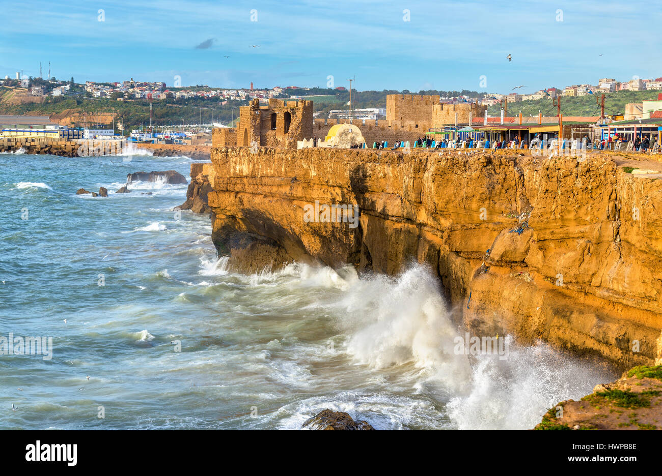 Côte atlantique à la ville de Safi au Maroc Banque D'Images