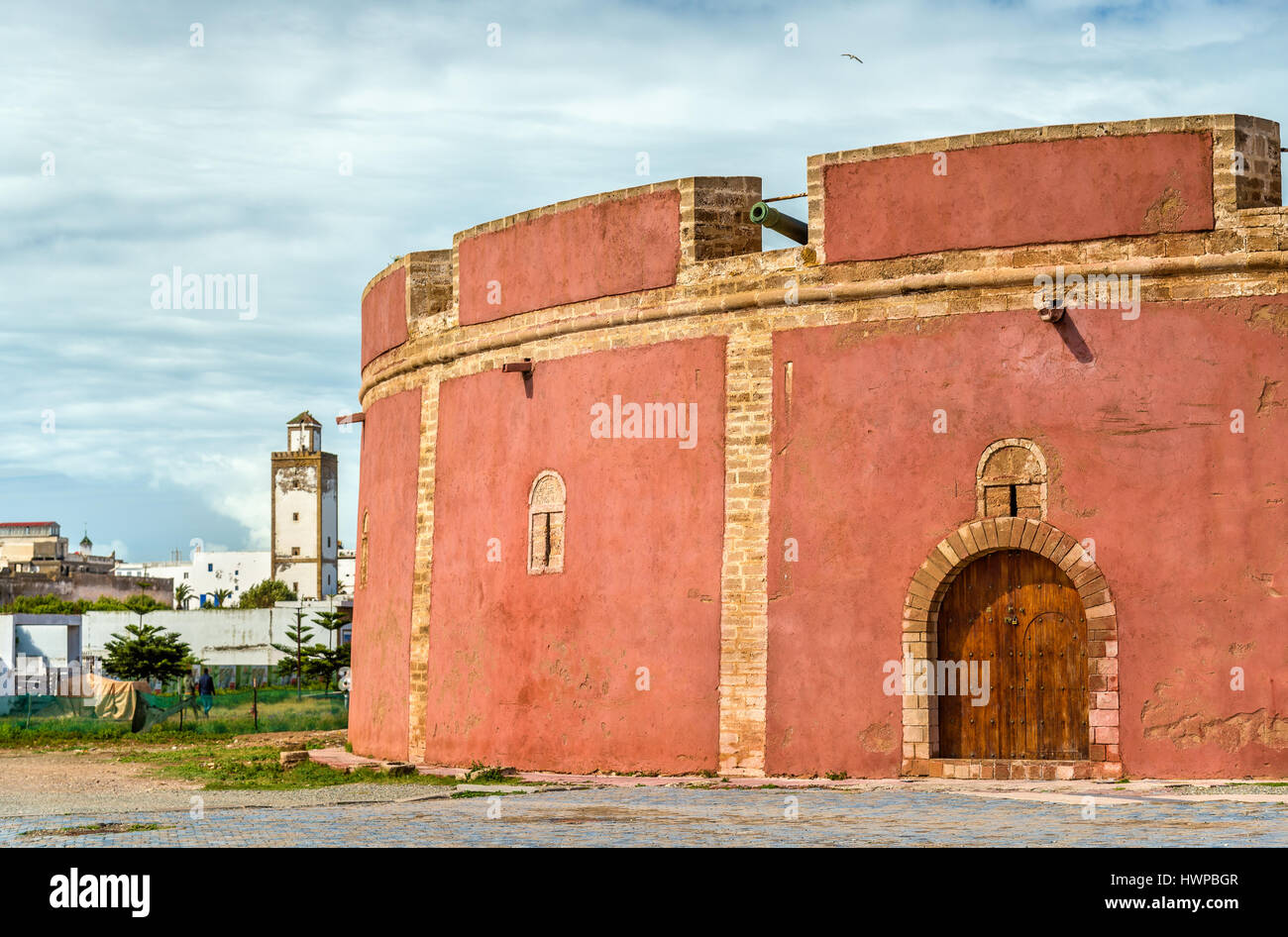 Borj bastion Bab Marrakech à Essaouira, Maroc Banque D'Images