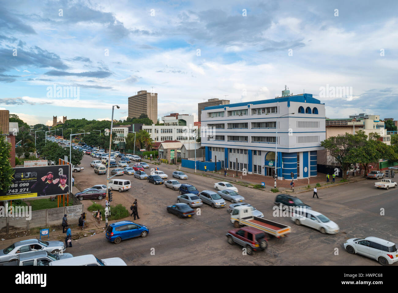 Harare, la capitale du Zimbabwe Banque D'Images