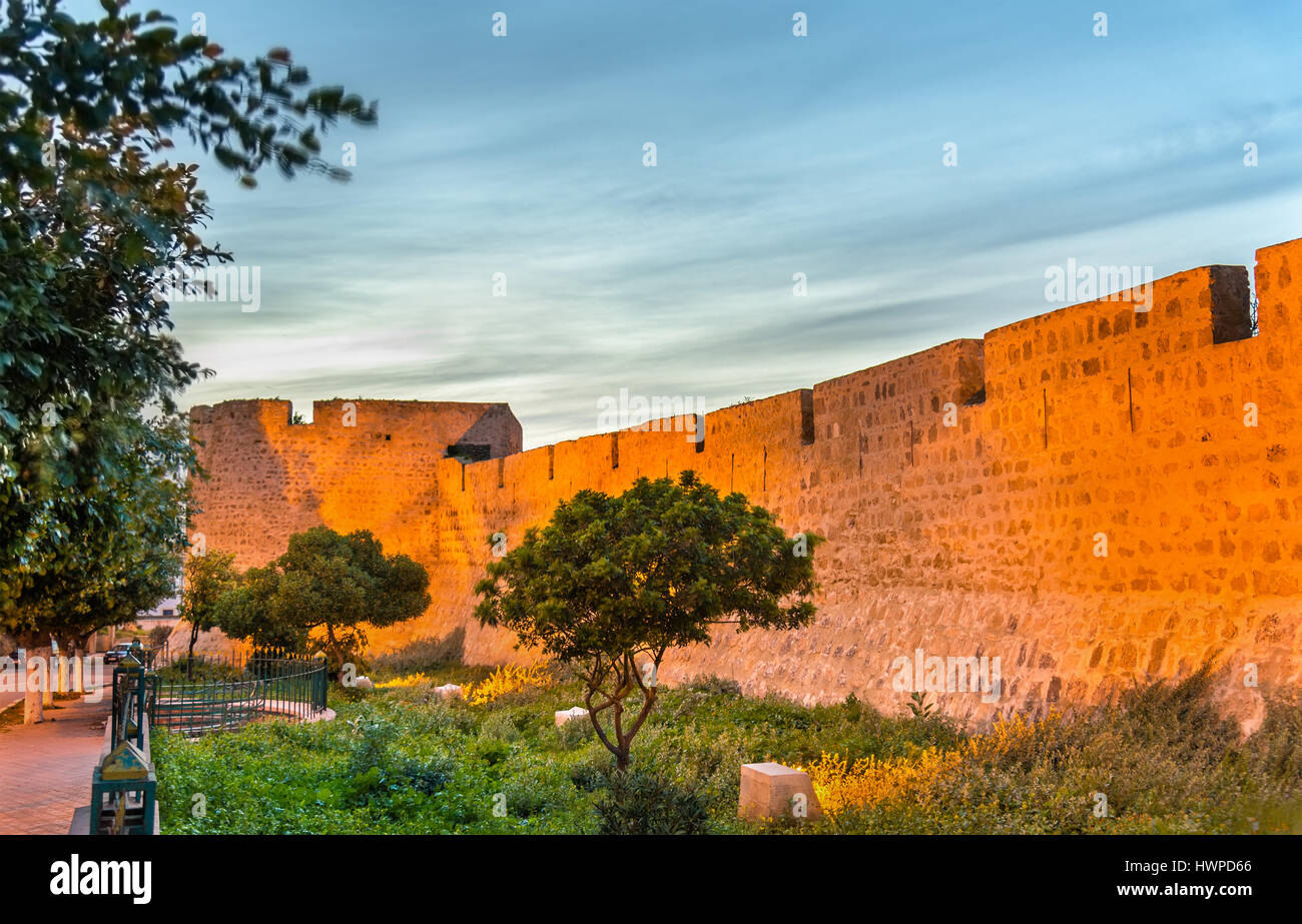 Remparts de la ville de Safi, Maroc Banque D'Images