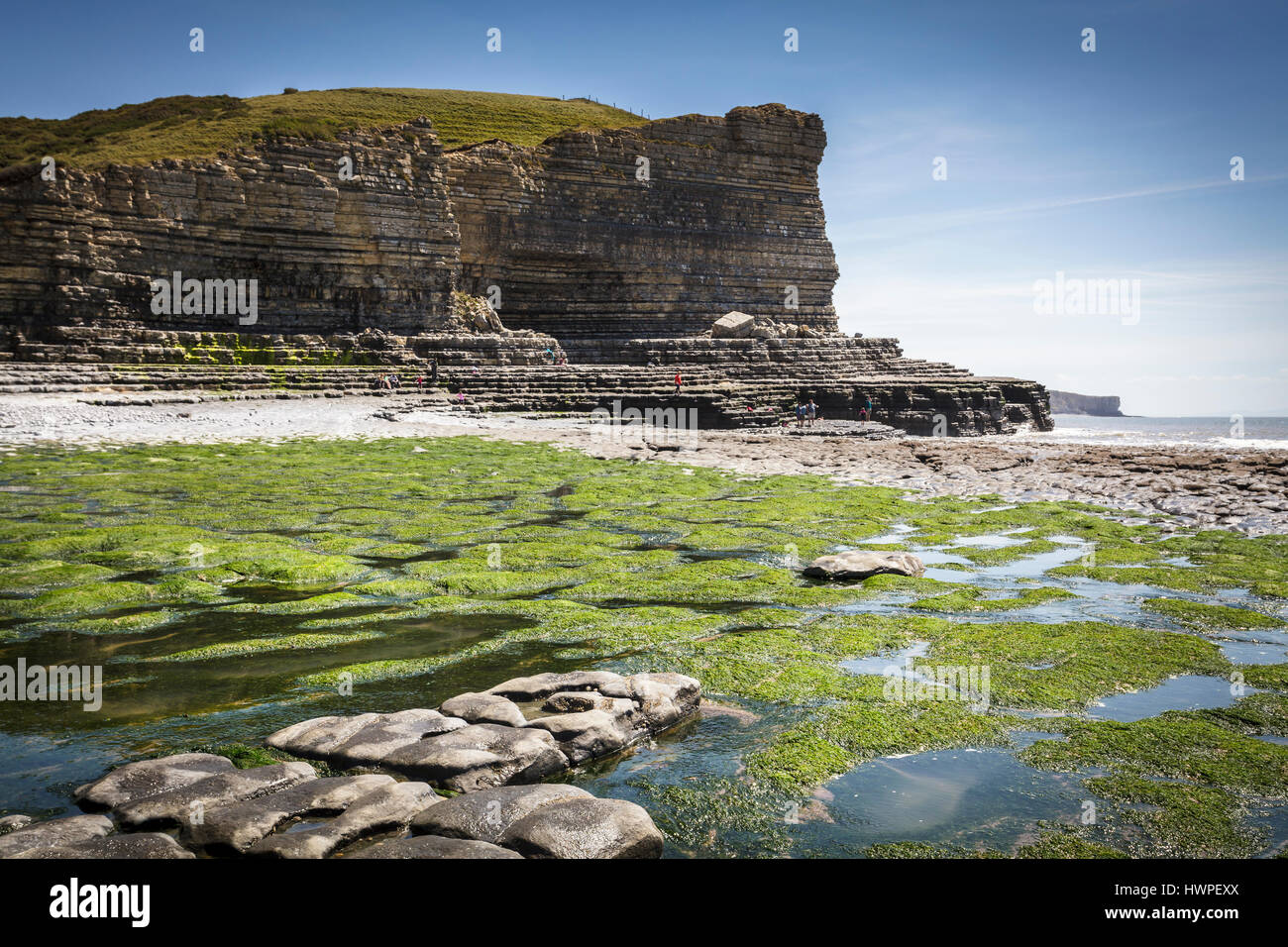 Mcg Nash beach, Marcross sur la côte du Glamorgan South Wales Banque D'Images