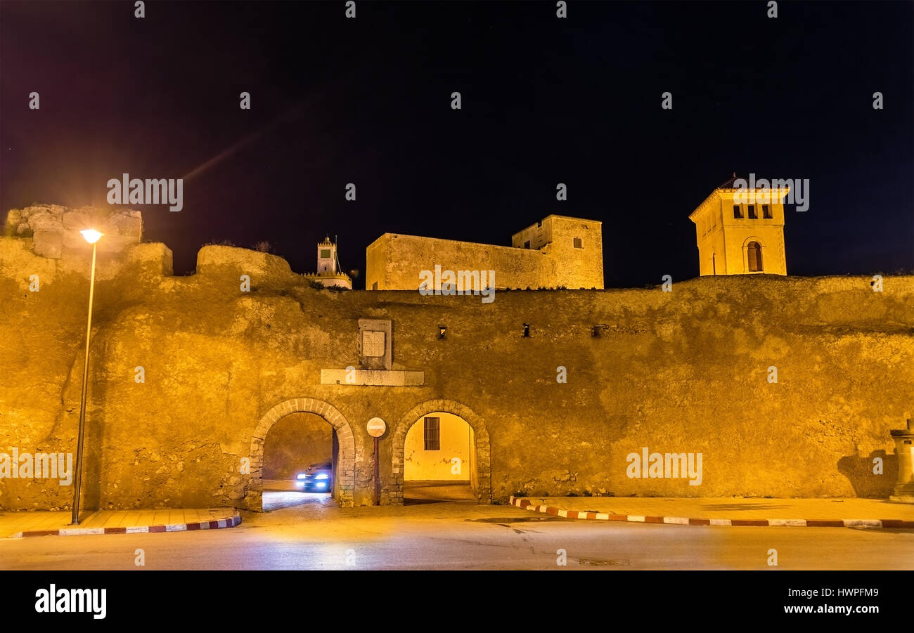 Murs de la ville portugaise de Mazagan à El-Jadidia, Maroc Banque D'Images