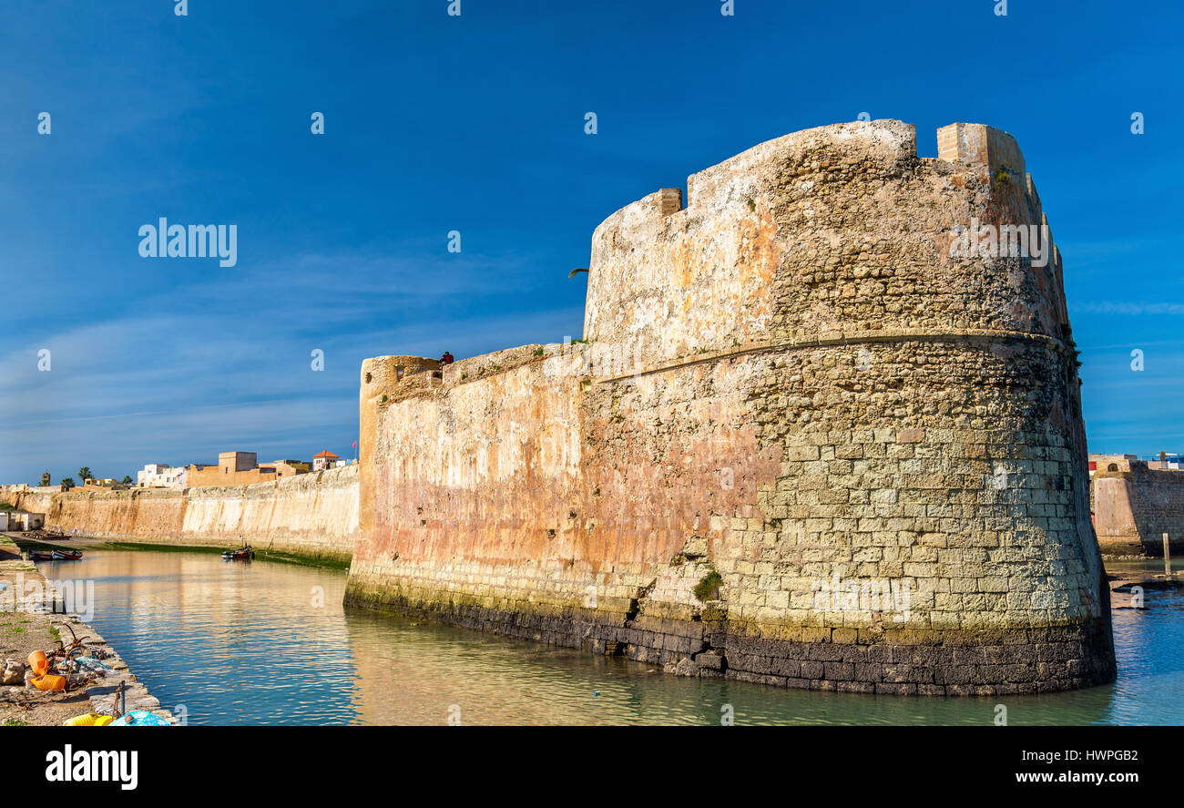 Fortifications de la ville portugaise de Mazagan, El Jadida, Maroc Banque D'Images