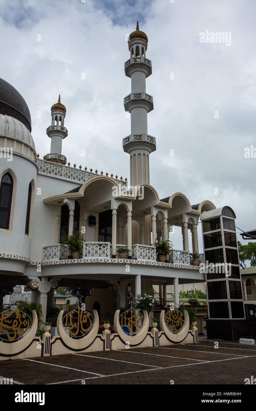 Keizerstraat mosquée à Paramaribo, Suriname. Banque D'Images